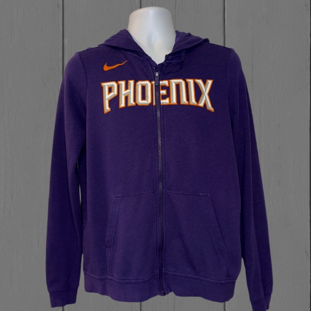 Nike NBA Phoenix Suns Full Zip Hoodie Men’s Large Purple Cotton Blend